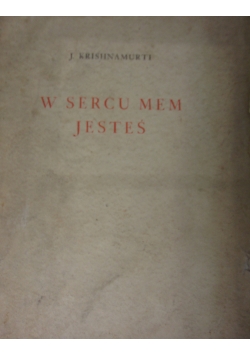 W sercu mem jesteś, 1928 r.