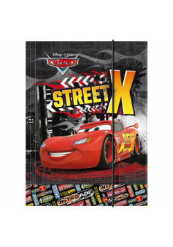 Teczka z gumką A4 Auta Street X