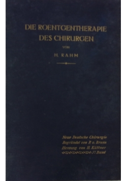 Die Roentgentherapie, 1927r.