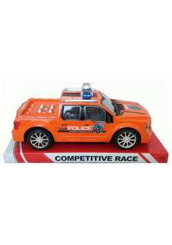 Auto policyjne 24cm pomarańczowe