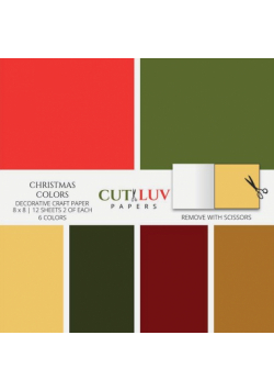 Christmas Colors Decorative Craft Paper