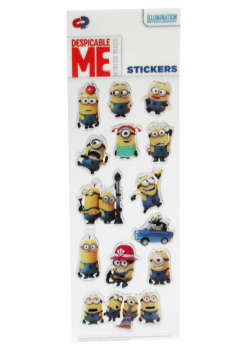 Naklejka Minionki Mix 3D