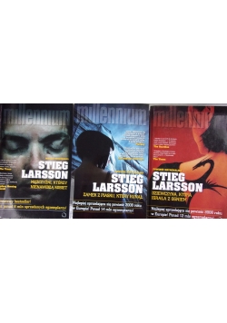 Stieg Larsson, zestaw 3 książek