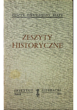 Zeszyty historyczne Zeszyt 25