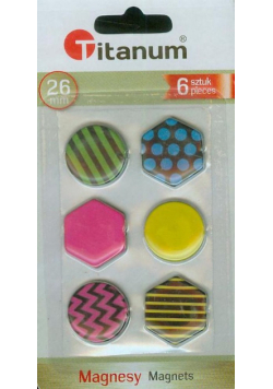 Magnesy do tablicy 6 sztuk