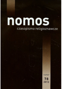 Czasopismo religioznawcze 78/2012