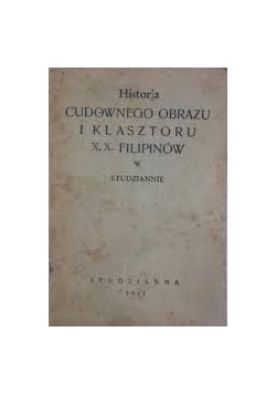 Historia cudownego obrazu z klasztoru X. X. Filipinów