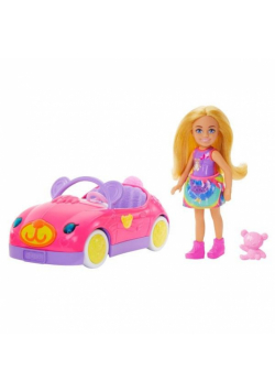 Barbie Chelsea i misiowy pojazd HXN05
