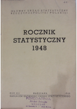 Rocznik statystyczny 1948, 1949 r.