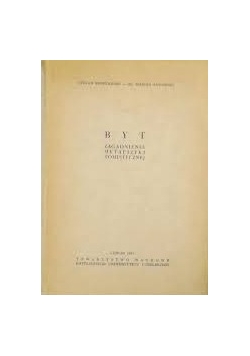 Byt zagadnienia metafizyki tomistycznej