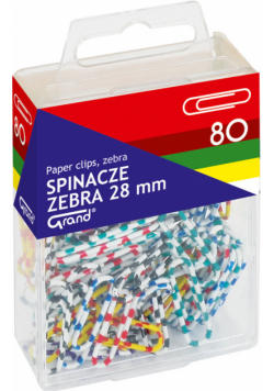 Spinacze Grand zebra 28 mm 80 szt.
