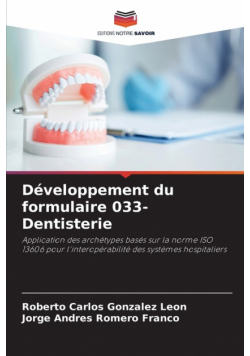 Développement du formulaire 033-Dentisterie