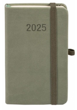 Kalendarz 2025 A6 Memofix TDW oliwkowy