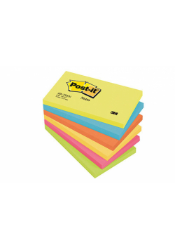 Bloczek samoprzylepny POST-IT (655-TFEN), 127x76mm, 6x100 kart., paleta energetyczna