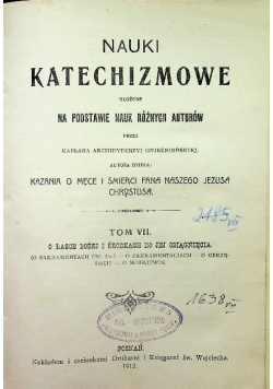 Nauki katechizmowe Tom VII 1912 r.
