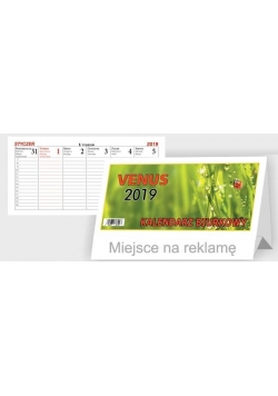 Kalendarz 2019 Biurkowy B5 Venus BESKIDY