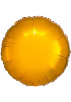 Balon foliowy metalik złoty okrągły 43cm