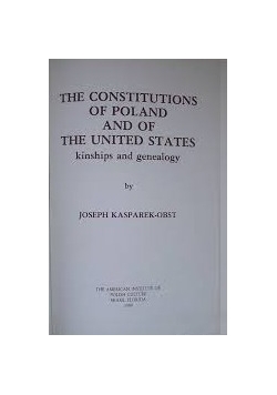 The constitution of poland and of the united states