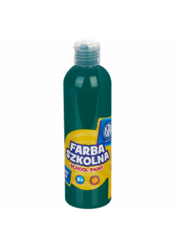 Farba szkolna naturalna tempera Astra 250 ml zielona ciemna