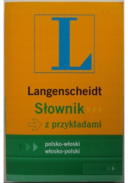 Langenscheidt słownik z przykladami polsko  włoski włosko polski