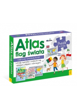 Pakiet: Atlas flag świata/Plakat z mapą/Puzzle