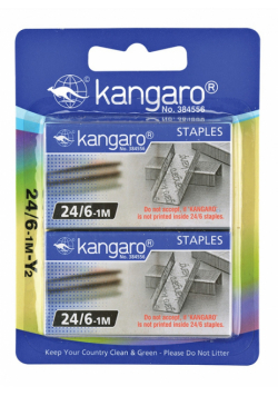 Zszywki No.24/6 Kanagro 2x1000 sztuk blister