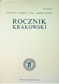 Rocznik Krakowski Tom LXX