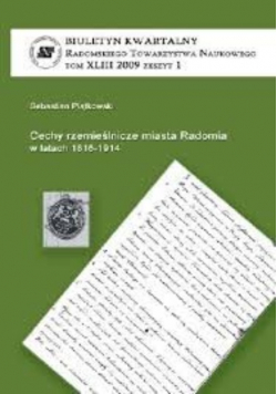 Cechy rzemieślnicze miasta Radomia 1816 - 1914