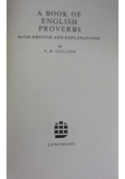 A book of english proverbs