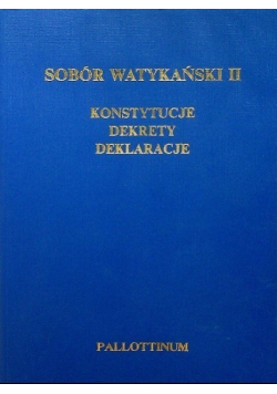 Sobór watykański II konstytucje dekrety deklaracje