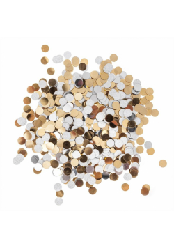 Confetti kółka srebrno-złote 20g