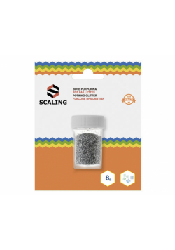 Brokat w tubce srebrny Scaling