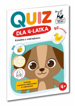 Quiz dla 4-latka Książka z naklejkami Kapitan Nauka