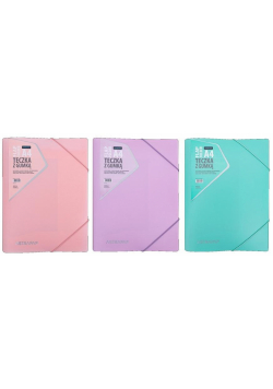 Teczka z gumką PP pastel mix ASTRAPAP