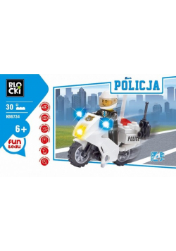 Klocki Blocki Policja Motocykl 30 elementów