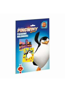 Piaskowe Malowanki  Pingwiny z Madagaskaru
