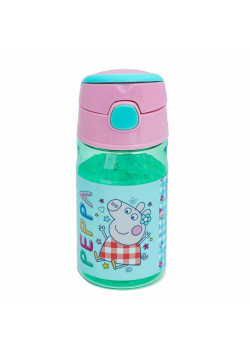 Bidon 400ml z rurką Peppa Pig