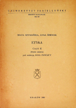 Etyka Część II