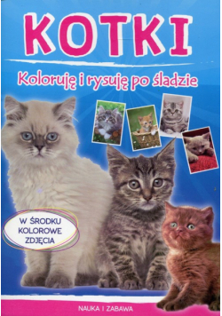 Kotki Koloruję i rysuję po śladzie