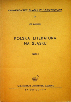 Polska literatura na Śląsku Część 1