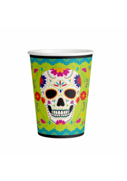 Kubki papierowe Day Of The Dead 250ml 8szt