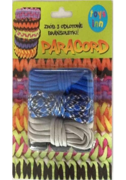 Paracord 3 sztuki  mix niebieski