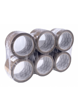 Taśma pakowa brązowa 72mm x 60y (6szt)