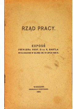 Rząd pracy 1926 r.