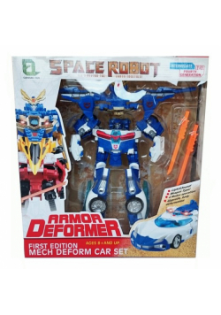 Space Robot transformujący w karetkę 25cm