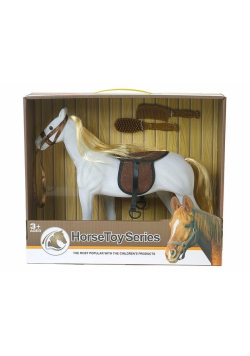 Koń flokowany z grzywą do czesania 40x34x11,5cm