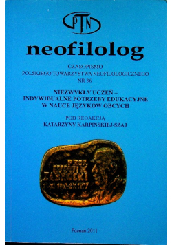 Neofilolog Czasopismo Polskiego Towarzystwa Neofilologicznego Nr 36