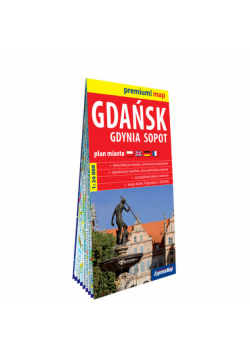 Gdańsk Gdynia Sopot plan miasta w kartonowej oprawie 1:26 000