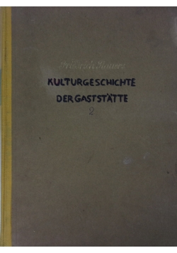 Kulturgeschichte der gaststatte, 1942r.