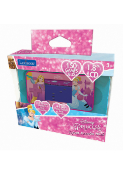Konsola podręczna Cyber Arcade® Pocket Disney Princess ekran 1,8'' 150 gier w tym 10 z księżniczkami Disneya JL1895DP